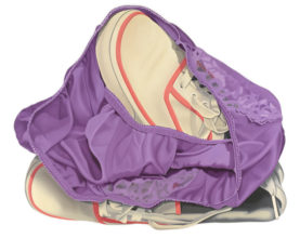 Sneakers and Purple Panties
