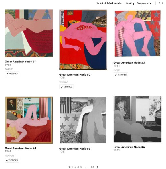 The Tom Wesselmann Digital Corpus